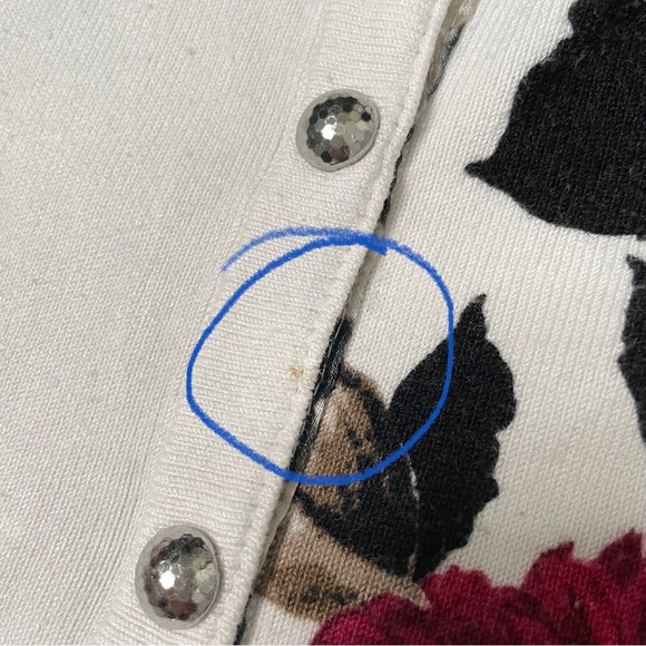 WHBM floral snap front cardigan - Picture 8 of 8